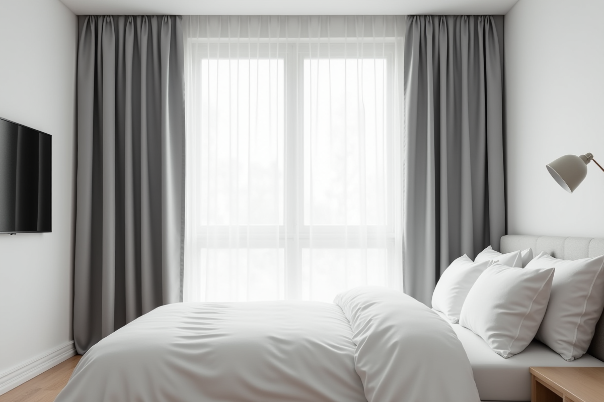Choix de couleur pour les rideaux de chambre à coucher : critères et suggestions